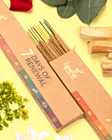 2024 baru iscalla 7 hari perpanjangan Palo Santo dupa tongkat campuran aroma jeruk kayu manis alami dupa Peru