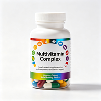 Haoxuan ODM Çoklu Vitamin Şişe Etiketleri Renkli PET UV Baskılı Su Geçirmez Etiketler Sağlık Ürünleri Paketleme Çözümleri için