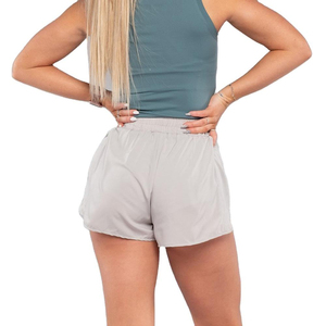 กางเกงขาสั้นผ้าคอตตอนขนาดใหญ่พิเศษสำหรับผู้หญิงกางเกงโยคะผ้ายืดสีลูกกวาดเอวสูงออกแบบได้ตามต้องการ - Product Image 4