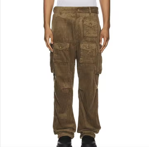 Ropa de calle personalizada de 400GSM, pantalones de pierna ancha negros de gran tamaño de Hip Hop, pantalones Cargo de mezclilla, pantalones holgados para hombres - Product Image 6