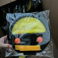 Balle de jouet d'extérieur en plastique ABS jaune Sports d'intérieur Jeux de raquette de squash Lancer amusant Balles de jouet