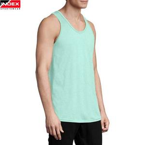 Streetwear pour hommes d'été avec logo personnalisé OEM au prix de gros Débardeurs en coton respirant pour le sport et le fitness Chemises d'entraînement sans manches - Product Image 3