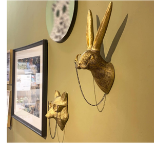 Ornement mural en forme de tête d'animal Pièce décorative Sculpture de cerf moderne Objets et sculptures décoratifs pour la maison - Product Image 6