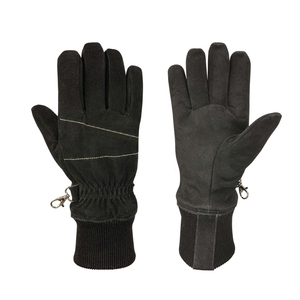 Gants de lutte contre l'incendie confortables de meilleure vente couleur unie conception personnalisée taille XL fait soudure en cuir durable prix bas - Product Image 1