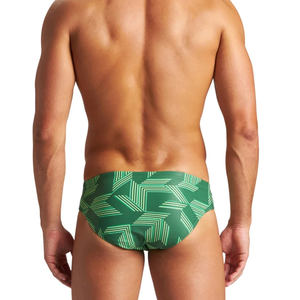 Trajes de baño cómodos con tejido elástico, shorts de baño deportivos con diseño de logotipo personalizable, trajes de baño elásticos de alto rendimiento - Product Image 2