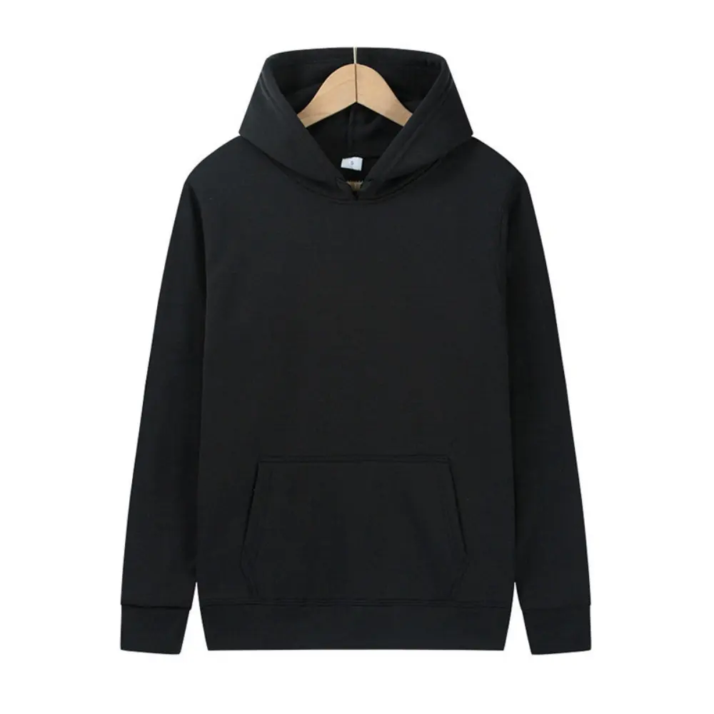Männer Sweatshirt Benutzer definierte Hoodie Kleidung Männer Pullover Hoodie Großhandel Custom Logo Herren Black Fashion Long S.