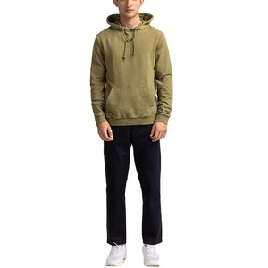 Nueva moda hombres Otoño Invierno con capucha calle manga larga suelta Color sólido con capucha blusa Casual polar Tops sudaderas con capucha blancas - Product Image 1