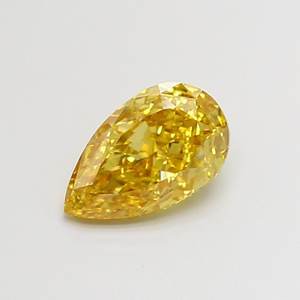 Diamante Cultivado en Laboratorio, Corte Pera, 1.03ct, VS2, Amarillo Intenso - Product Image 1