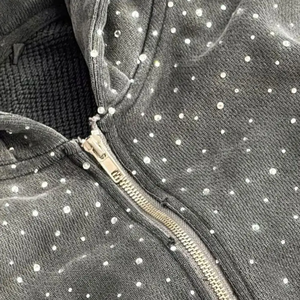 เสื้อฮู้ดผ้าฟลีซสำหรับผู้ชายเสื้อฮู้ดผ้าคอตตอน100% ทึบโอเวอร์ไซส์ออกแบบโลโก้ได้ตามต้องการ - Product Image 6