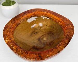 ชามสลัด ซุป หรูหรา ทำจากไม้มะกอกและเรซิ่นอีพ็อกซี่ จากผู้ผลิตในอินเดีย สินค้าขายดี - Product Image 6