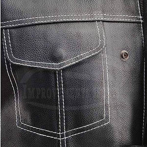 Gilet de moto en cuir respirant pour homme, grande taille, ignifuge, vêtements de sécurité sportifs - Product Image 6