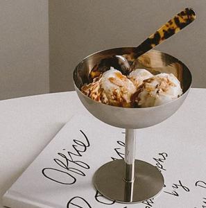 Stainless steel ice <b>cream</b> scoop and bowl set for coordinated kitchen <b>style</b> and convenient frozen treat serving - Product Image 5