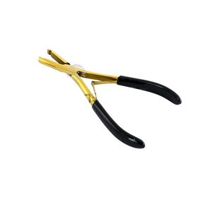 De nos jours, en utilisant des outils d'extension de cheveux Micro pince à sertir avec pince d'extension de cheveux à un trou en acier inoxydable 7 pouces - Product Image 2