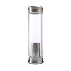 Ekocian Tasse de voyage en verre à double paroi avec filtre en acier inoxydable étanche pour thé en vrac et infusé de fruits Pure <span class=keywords><strong>Zen</strong></span> - Product Image 6
