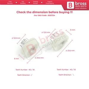 Engrenage de Réparation du Moteur d'Ajustement BGE724 pour Patrol 2010-2024, Armada 2016-2024, QX56, QX80 2010-2022, 87549-1L31C, 10/41 Dents - Product Image 6