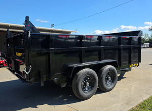 Remolque volquete 7x14 en venta |   Remolque Volquete Hidráulico 7x14 con Laterales Altos de 3 Pies, Ejes Dobles de 7000 LB, 14000 GVWR, Remolque Volquete de Servicio Pesado - Product Image 6