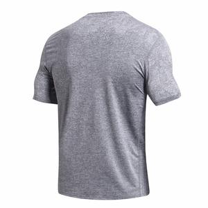 T-shirt de sport à manches courtes pour homme personnalisé, séchage rapide, respirant, pour la salle de sport, l'entraînement en plein air, le jogging - Vêtements de sport en gros, blanc - Product Image 4