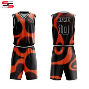 Conjunto de uniforme de baloncesto personalizado Uniforme de entrenamiento para hombres Ropa deportiva de secado rápido - Product Image 5