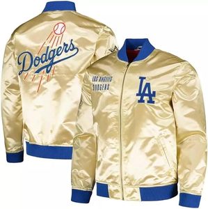 Chaqueta universitaria de béisbol - Chaqueta universitaria unisex azul y blanca de Los Ángeles - Product Image 6