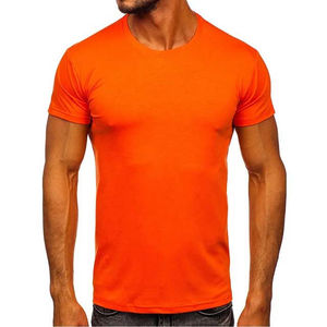 T-shirt surdimensionné 100% coton de haute qualité pour hommes, logo personnalisé, impression brodée, col rond uni, respirant et écologique - Product Image 1