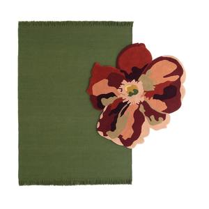 Alfombra de lana hecha a mano con diseño artístico moderno, alfombra Floral abstracta, forma Irregular, Multicolor, tamaño personalizado, forma libre, alfombra con mechones para el hogar - Product Image 4