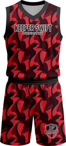 Uniforme de Baloncesto Hecho en Pakistán, Camiseta de Equipo y Pantalones Cortos Sublimados, Color Personalizado, Nuevo Diseño, Logotipo Personalizado - Product Image 3