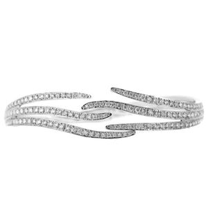 Bracelet Diamant Forme Ronde En Or Blanc - Product Image 4