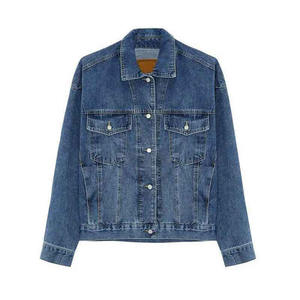 Veste en jean de course élégante pour homme, nouveau design, longue, streetwear, broderie décorative, tissu tendance - Product Image 1