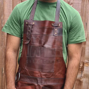 Tabliers en cuir sur mesure de haute qualité - Matériau durable, couleur et logo personnalisés, unisexe adulte, service OEM, prix LITATTIRES L-LA-281 - Product Image 3
