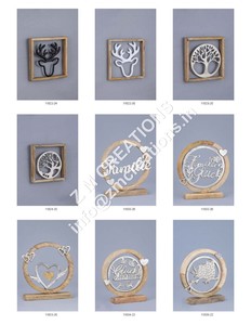 Figurine Ange Coeur Noël Décoration Maison Métal & Bois Artisanat Usine Vente en Gros Idée Cadeau - Product Image 5