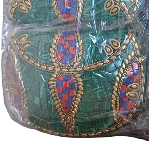 Firoja à la mode indien mosaïque travail sacs à main Rawat artisanat pochettes en métal BG-1002 accessoire élégant pour femmes - Product Image 1