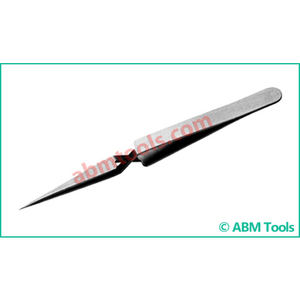 Pinces à épiler industrielles sur mesure, droites, à dents croisées, autobloquantes, en acier inoxydable, avec poignée en plastique - Product Image 2