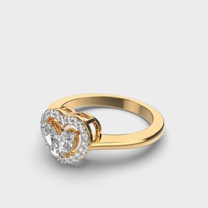 Anillo de diamante romántico en forma de corazón de la mejor calidad para aniversario 925 joyería personalizable de plata u oro disponible al mejor precio - Product Image 5