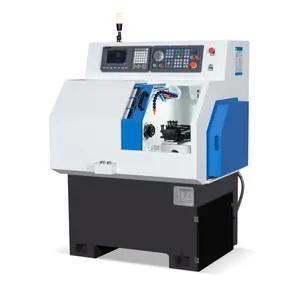 Mini fanuc cabeça deslizante cnc torno de metal, máquina de corte e torneamento para venda e centro de usinagem de metal