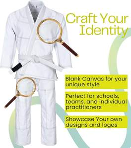 Vêtement d'arts martiaux extensible personnalisé avec logo, pour BJJ, Karaté, Judo, Taekwondo, 100% coton, unisexe, adulte, professionnel, livraison rapide - Product Image 5