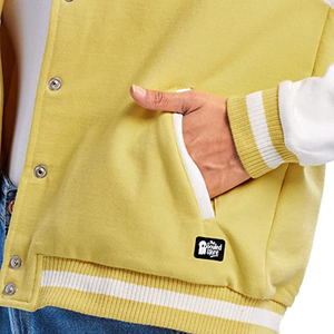Veste universitaire en laine 100% personnalisable pour dames, fourniture en gros de broderie en coton teint avec un patch en chenille - Product Image 6