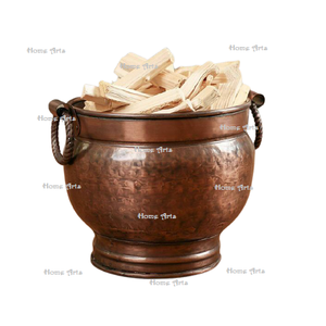Handmade Copper <b>Coal</b> Bucket Designer Customized Size Round Shape <b>Coal</b> Storage Bucket At Competitive Price - Product Image 5