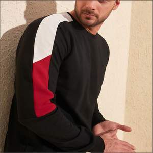 Sweat-shirt en molleton à col rond à manches longues pour homme, de haute qualité, sur mesure, pour l'automne, avec impression numérique, broderie, respectueux de l'environnement - Product Image 5