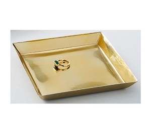 ถาดเสิร์ฟโลหะทองเหลืองโบราณสำหรับร้านอาหารโรงแรมในบ้าน - Product Image 5