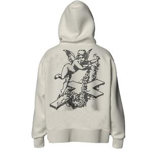 Wholesale Cotton Tech Fleece <b>Full</b> <b>Zip</b> <b>up</b> <b>Hoodie</b> Black Rhinestone Graphic Drop Shoulder Zipper-<b>up</b> Hoodies - Product Image 3