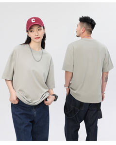 OEM/ODM venta al por mayor personalizado 100% algodón hombres camiseta en blanco Unisex hombres Camiseta lisa de alta calidad camiseta para hombres imprimir logotipo - Product Image 3