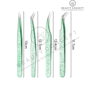 Pincettes d'extension de cils personnalisées en acier inoxydable de bonne qualité avec des couleurs contrastées Pointe pointue-Beauty Concept International - Product Image 5