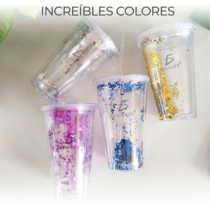 Gobelet Thermos en Acrylique Scintillant Iridescent 420 ML avec Paille, Compatible Lave-Vaisselle, Style Revêtu pour Fêtes, Enfants, Eau Bouillante TT 'AS' - Product Image 6
