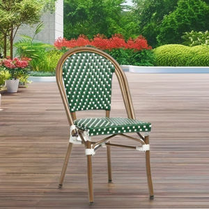 Silla de comedor de ratán minimalista cómoda de alta calidad para uso en interiores/exteriores, hoteles duraderos, parques, villas, apartamentos, dormitorios - Product Image 3