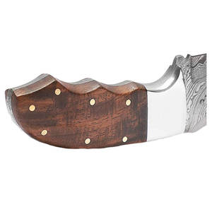 Handmade Damascus Steel Skinner <b>Knife</b> Customizable <b>Bone</b> <b>Handle</b> Outdoor Camping Hunting OEM Supported DIY Serrated Edge 3-Year - Product Image 2