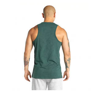 Vente en gros Logo personnalisé Débardeur de sport décontracté pour hommes Muscle Bodybuilding Plain Gym Running Singlet's Stringer Fitness - Product Image 3
