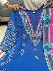 Traje Salwar Tradicional de Alta Calidad, Bordado en Tela de Seda de Primera Calidad, Multicolor, para Fiestas, Venta al por Mayor - Product Image 5