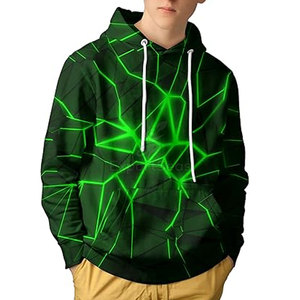 Sudaderas con Capucha de Talla Grande para Hombre, Impresión 3D, Diseña Tu Propio Logotipo, Sudaderas Básicas con Impresión 3D - Product Image 2
