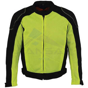 Veste de motard en maille noire professionnelle pour hommes avec armure, vêtements de moto été-hiver, équipement de sécurité pour moto pour hommes, noir-vert néon - Product Image 6