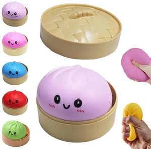 Nuevo Squishy Divertido con Forma de Dumpling, Set de Squishies Misteriosos de Colores Arcoíris - Product Image 1
